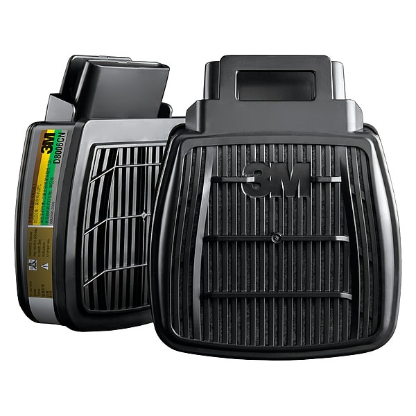 3M Cartridge, D8000, Olive, Push to Connect, 3M(TM) Secure Click(TM) Facepieces - D8006