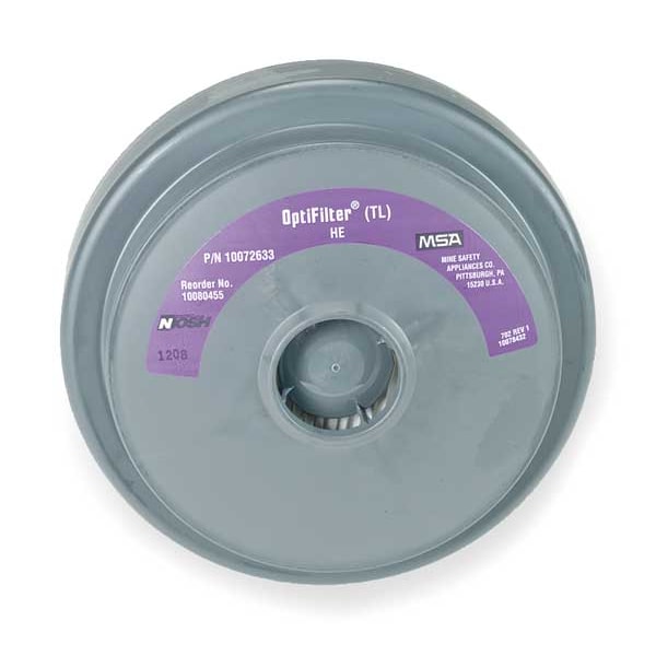 Msa Safety Filter, OptimAir TL, Magenta, Bayonet, MSA TL Powered Air Purifying Respirator (PAPR) - 10080455