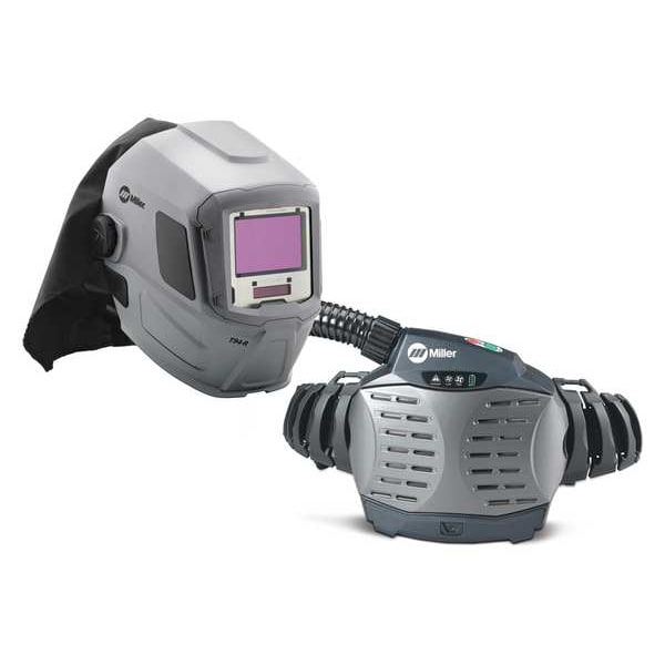 Miller Electric PAPR System, T94-R, Helmet, Belt-Mount, Padded Belt, Shoulder Straps, Universal - 264573