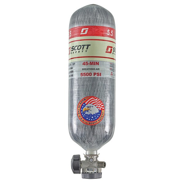 3M Scott SCBA Cylinder, 5500 psi, 45 min., Filled - 200969-01