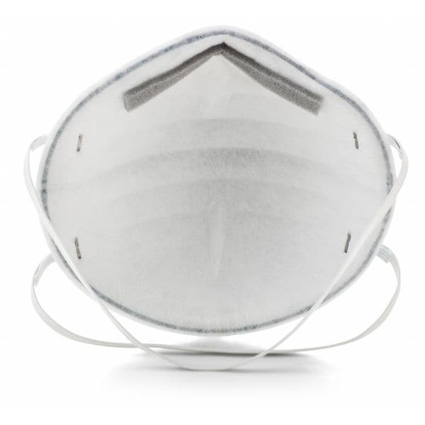 3M Disposable Respirator, Nuisance Acid Gas, R95, Molded, Dual, Non-Adjustable, Metal Nose Clip, M - 8246