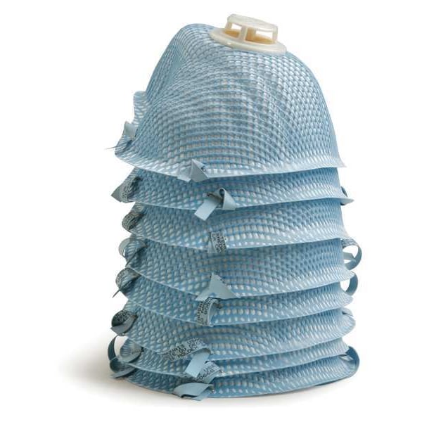 Moldex N95 Disposable Respirator, Exhalation Valve, 2300 Series, Molded, Dual Headstrap, M/L, Pack of 10 - 2300N95