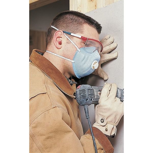 Moldex N95 Disposable Respirator, Exhalation Valve, 2300 Series, Molded, Dual Headstrap, M/L, Pack of 10 - 2300N95