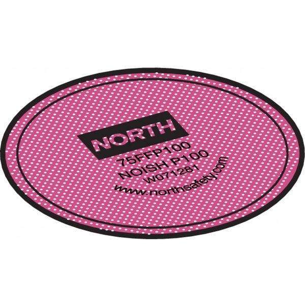 Honeywell North Filter, N, Magenta, Threaded, North Full or Half Mask Respirators - 75FFP100