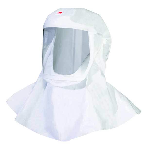 3M Versaflo Hood With Integrated Head Suspension, White, Size Medium/Large, Pack of 5 - S-433L-5