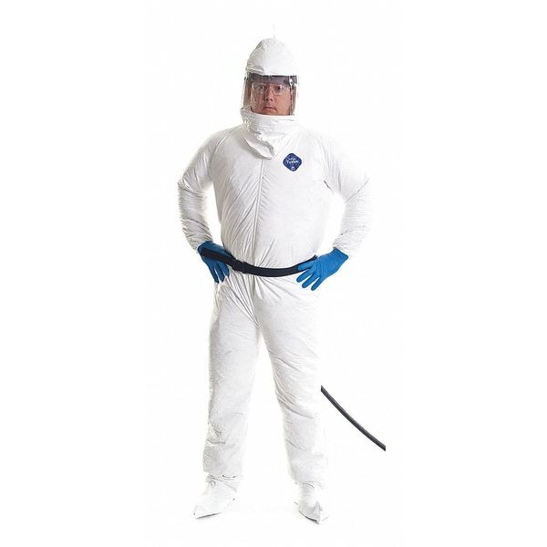 Bullard Double Bib Tychem QC Hood, Inner Bib, EVA Series, CC20, White - 20TICN