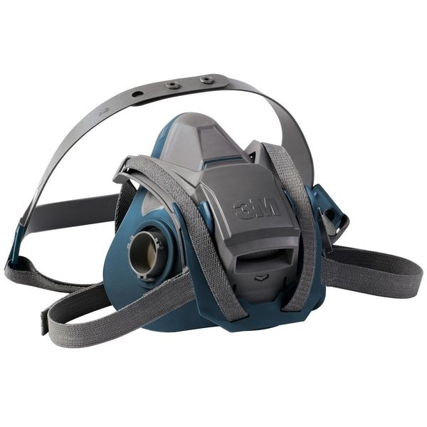 3M Half Mask Respirator, Rugged Comfort 6500 Series, Not Rated, Bayonet, Size L 0 Cartridges Included - 6503QL