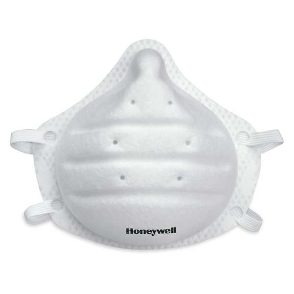 Honeywell Disposable Respirator, Molded, Dual Non-Adjustable Strap, Universal Sizing, 20PK - DC300N95