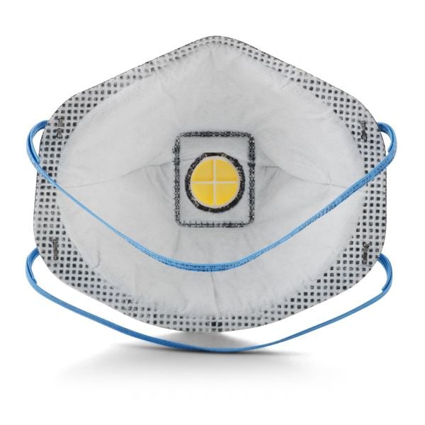 3M Disposable Respirator, Nuisance Organic Vapor, P95, Molded, Dual, Non-Adjustable, Metal Nose Clip - 8577