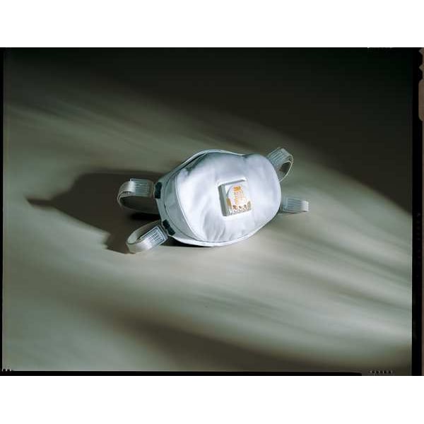 3M Disposable Respirator, N100, Molded, Dual, Adjustable, Metal Nose Clip, M - 8233