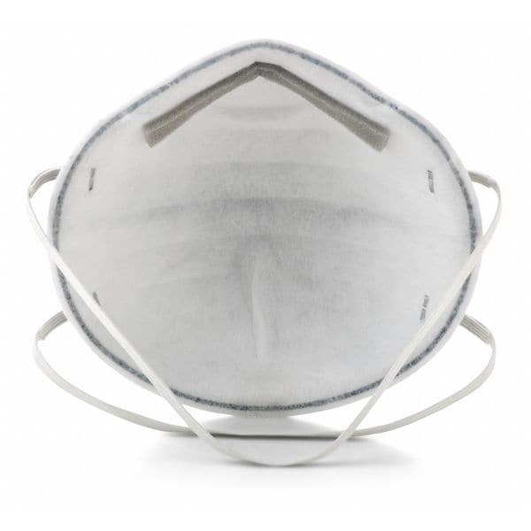 3M Disposable Respirator, Nuisance Organic Vapor, R95, Molded, Dual, Non-Adjustable, Metal Nose Clip - 8247