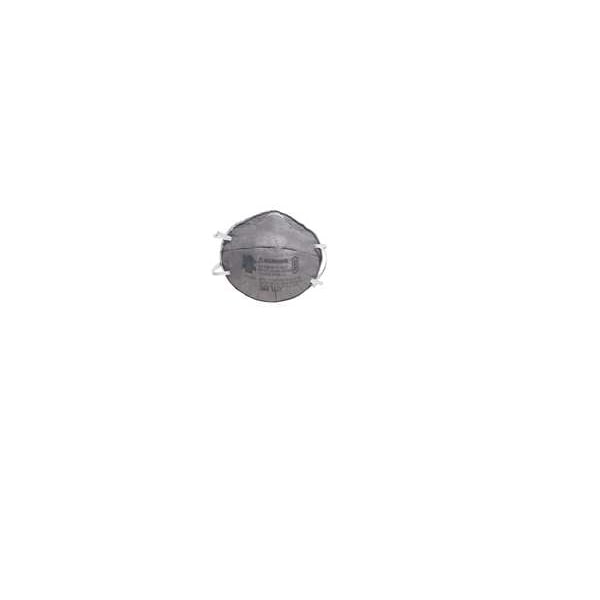 3M Disposable Respirator, Nuisance Organic Vapor, R95, Molded, Dual, Non-Adjustable, Metal Nose Clip - 8247