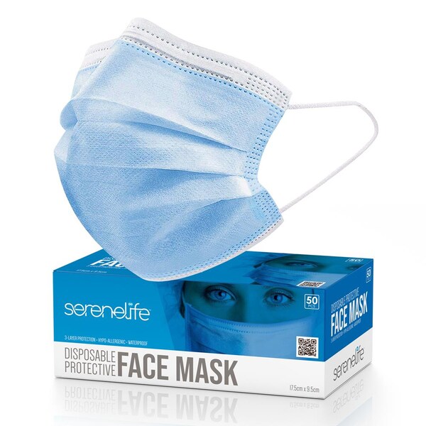Serenelife Mask(Adults), SL3PLY50 - SL3PLY50
