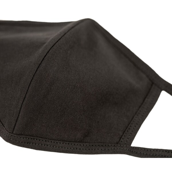 Safe Handler Reusable 3 Ply Cotton Center Seam Kids Face Mask, Black (6-Pack) - BLSH-MS03-RCFMK-6