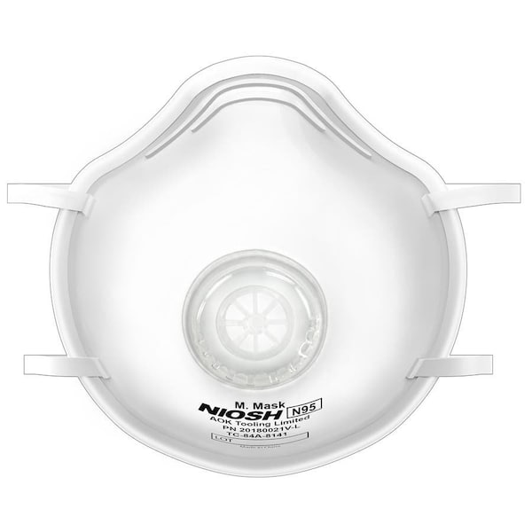 Magid Precision Safety Products Disposable N95 Respirator with Exhalation Valve, 10Dispenser, 10PK - 20180021V-N95