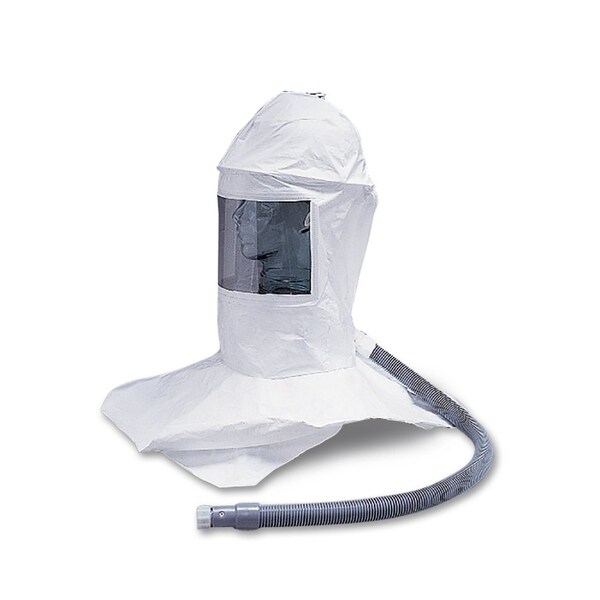 Allegro Industries Deluxe Double Bib Hard Hat Hood w/Ratchet Suspension and Air Temperature Controller - 9909-HCRD