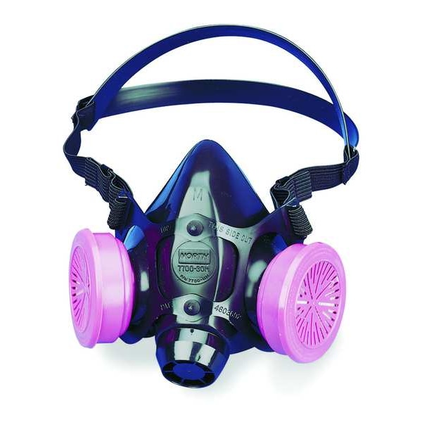 Honeywell North Half Mask Respirator Kit, 7700 Series, P100, Threaded, Size M 2 Cartridges Included - 7780P100M