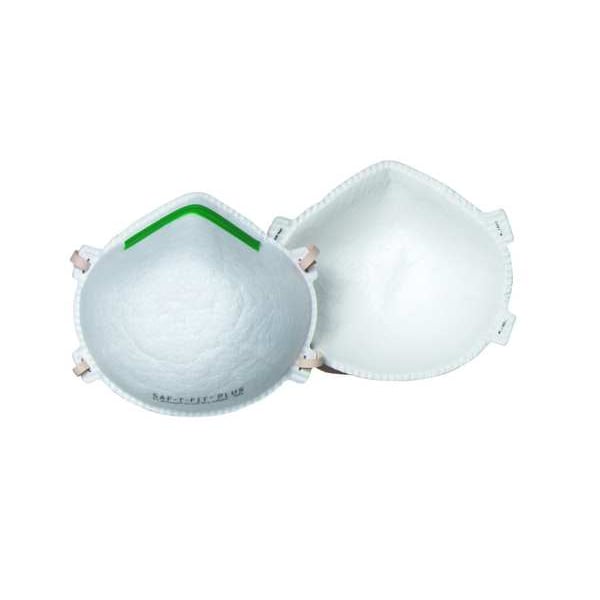 Honeywell North Disposable Respirator, N95, Molded, Dual, Adjustable, Metal Nose Clip, XL - 14110389