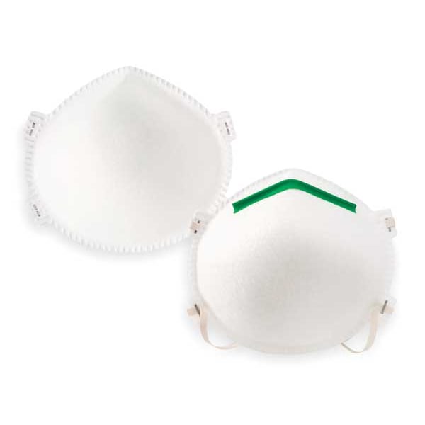 Honeywell North Disposable Respirator, N95, Molded, Dual, Adjustable, Metal Nose Clip, XL - 14110389