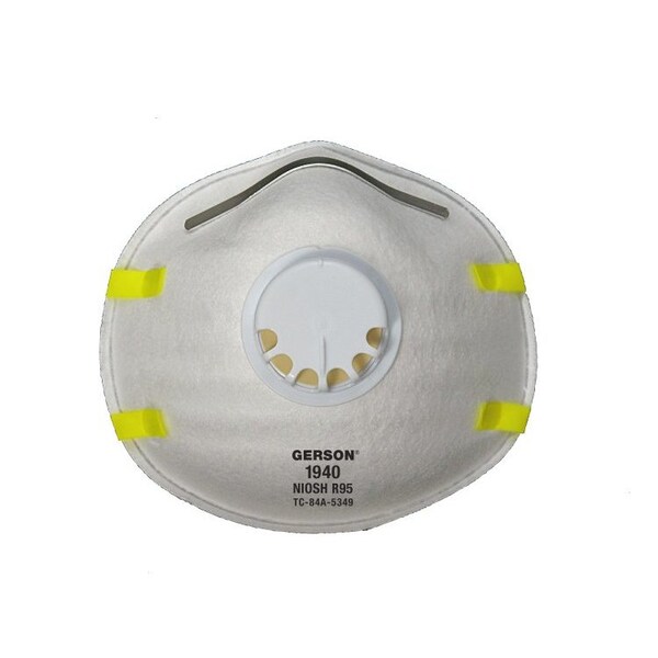 Gerson R95 Respirator with Valve, 10 Count, Case of 10 100 Masks, 10PK - 081940