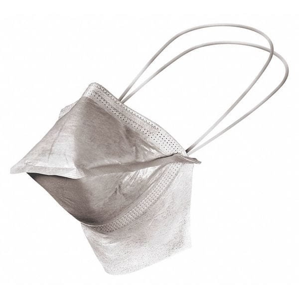 Kimtech Cleanroom Mask, Dual, Non-Adjustable Strap, Metal Nose Clip, White, M, 300 PK - 62484