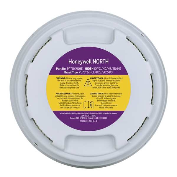 North Filter/Cartrdge, 7x3", Gray, Primair700, PK4 - PA7OVAGHE