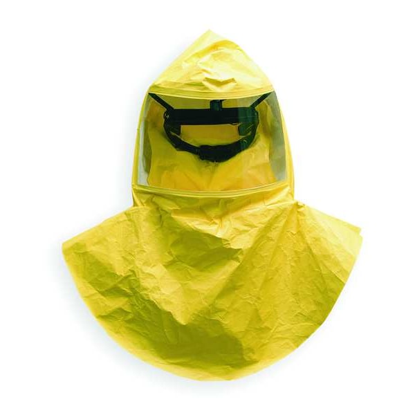 Msa Safety Tychem QC Hoods, 4 Pack, Double Bib, Threaded Connector, w/Suspension - 10083330