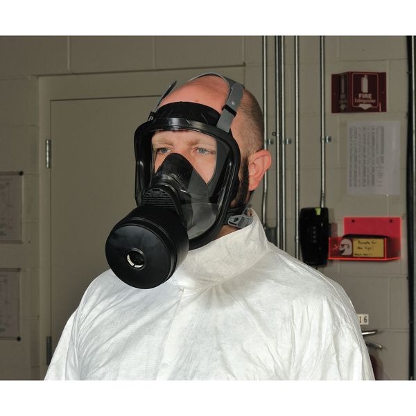 Msa Safety Full Face Respirator, Advantage 4100 Series, Not Rated, Bayonet, Size L 0 Cartridges Included - 10083802