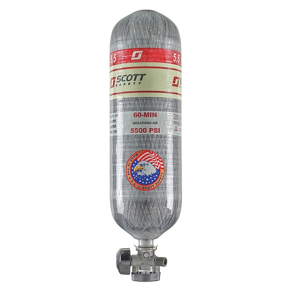 3M Scott SCBA Cylinder, 5500 psi, 60 min., Filled - 200972-01