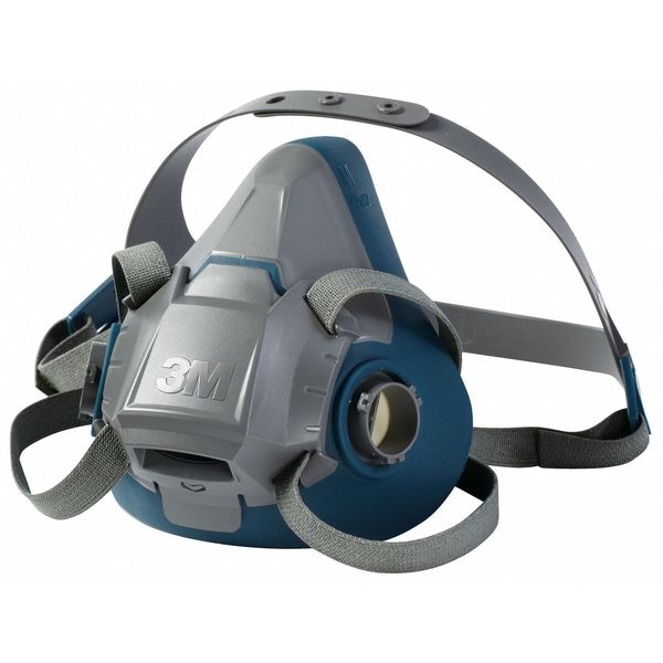 3M Half Mask Respirator, Rugged Comfort 6500 Series, Not Rated, Bayonet, Size M 0 Cartridges Included - 6502