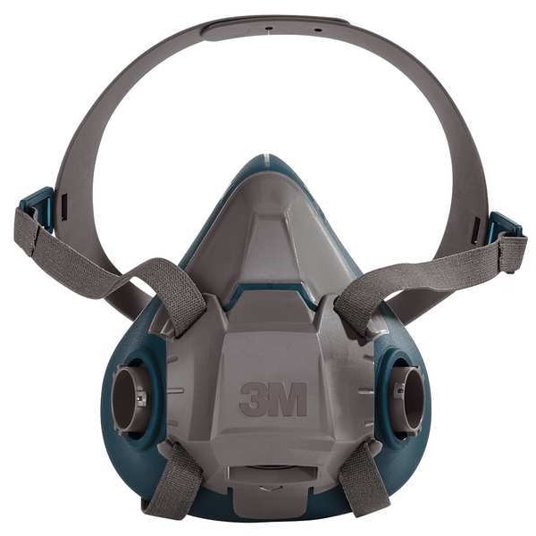 3M Half Mask Respirator, Rugged Comfort 6500 Series, Not Rated, Bayonet, Size M 0 Cartridges Included - 6502