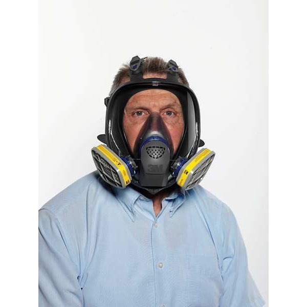 3M Ultimate FX Full Facepiece Reusable Respirator, FF-400 Series, Includes Speaking Diaphragm, Black, L - FF-403