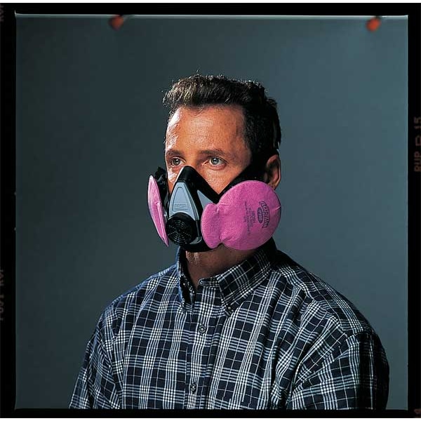 Msa Safety Half Mask Respirator, Advantage 200 LS Series, Not Rated, Bayonet, Size L 0 Cartridges Included - 815452
