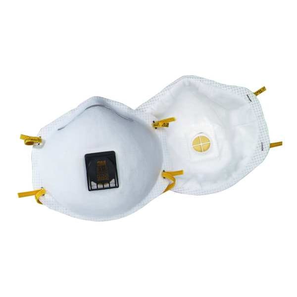 3M N95 Disposable Respirator, Cool Flow Valve, Molded, Dual Headstrap, Welding Respirator, Pack of 10 - 8515