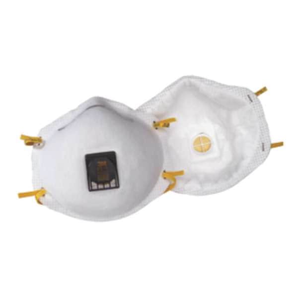 3M N95 Disposable Respirator, Cool Flow Valve, Molded, Dual Headstrap, Welding Respirator, Pack of 10 - 8515