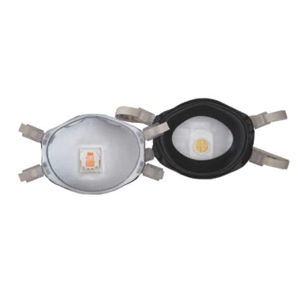 3M Disposable Respirator, N95, Molded, Dual, Adjustable, Metal Nose Clip, M - 8212