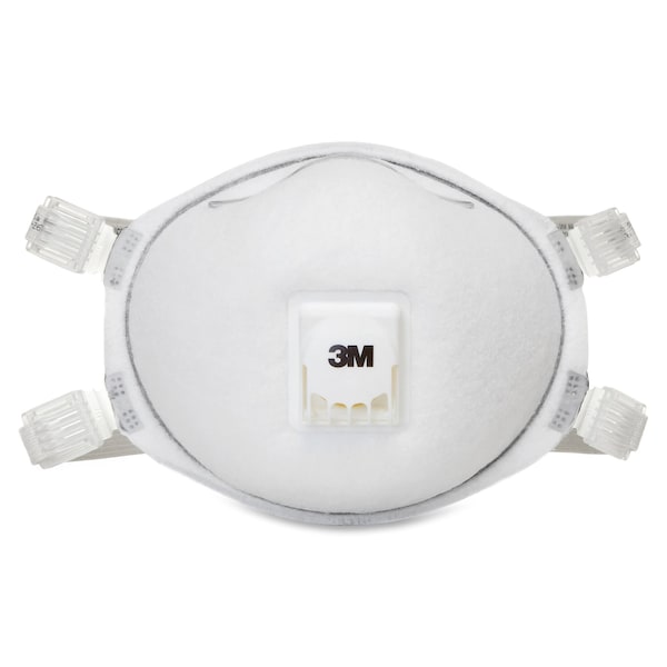 3M Disposable Respirator, N95, Molded, Dual, Adjustable, Metal Nose Clip, M - 8212