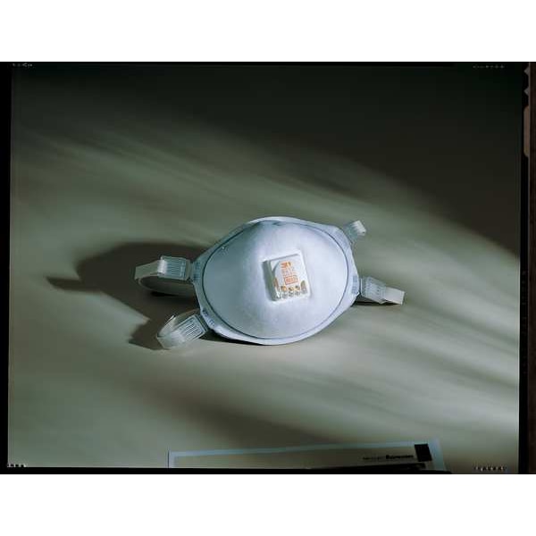 3M Disposable Respirator, N95, Molded, Dual, Adjustable, Metal Nose Clip, M - 8212