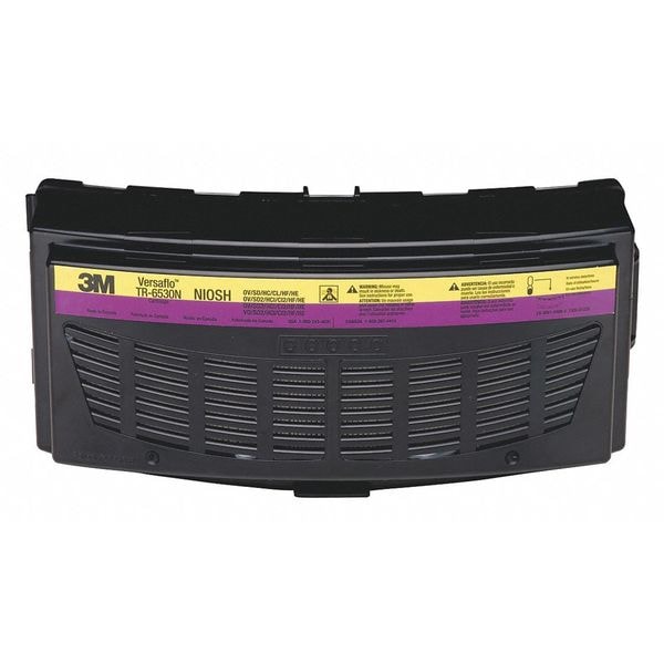 3M Filter, 3M Versaflo TR-600 Series, OV/AG/HEPA, Snap On/Off Connection, Magenta/Yellow, 5 Pack - TR-6530N