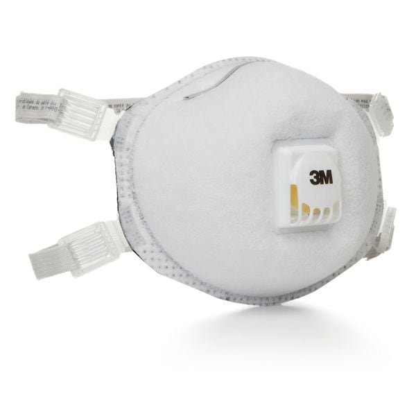 3M Disposable Respirator, N95, Nuisance Organic Vapor, Nuisance Ozone, Molded, Dual, Adjustable, M - 8214