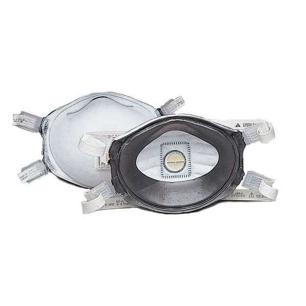 3M Disposable Respirator, N95, Nuisance Organic Vapor, Nuisance Ozone, Molded, Dual, Adjustable, M - 8214