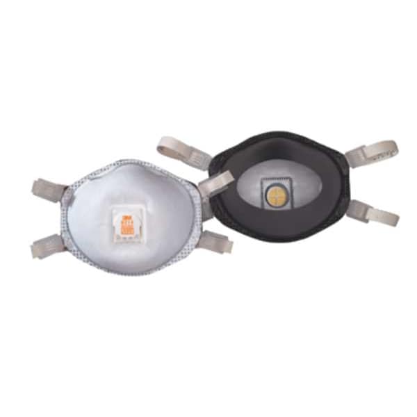 3M Disposable Respirator, N95, Nuisance Organic Vapor, Nuisance Ozone, Molded, Dual, Adjustable, M - 8214