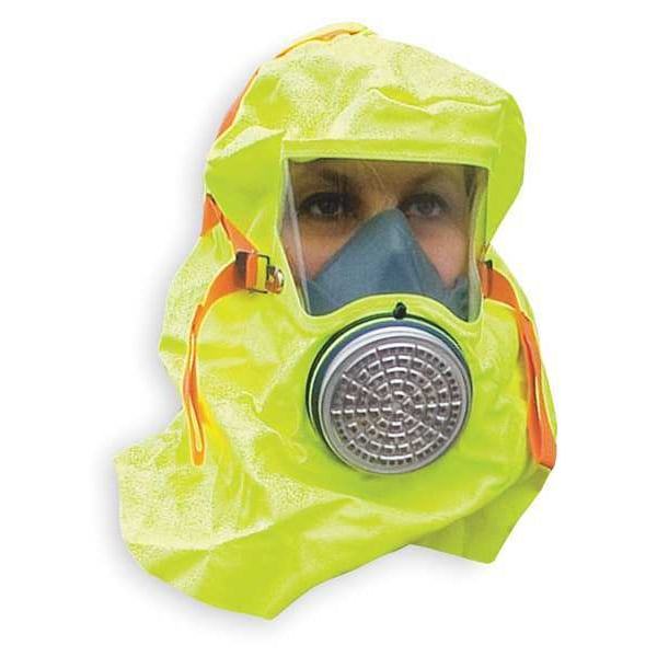 Msa Safety S-CAP Disposable Emergency Fire Escape Hood, PAPR System, 15 min Escape Duration, PVC Hood - 10064644