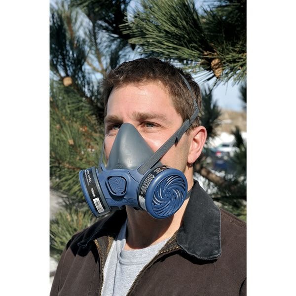 Moldex Half Mask Respirator, 7000 Series, Not Rated, Bayonet, Size L 0 Cartridges Included - 7003