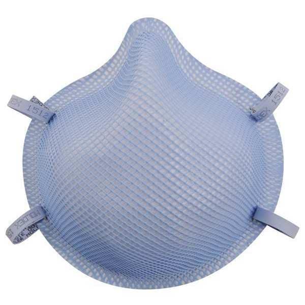 Moldex Disposable Respirator, N95, Molded, Dual, Non-Adjustable, Molded Nose Bridge, M - 1512