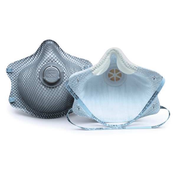Moldex Disposable Respirator, N99, Molded, Dual, Non-Adjustable, Molded Nose Bridge, M - 2310