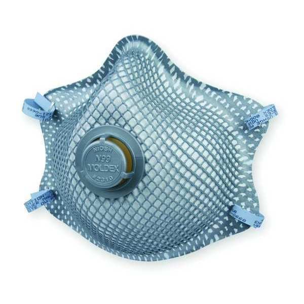 Moldex Disposable Respirator, N99, Molded, Dual, Non-Adjustable, Molded Nose Bridge, M - 2310