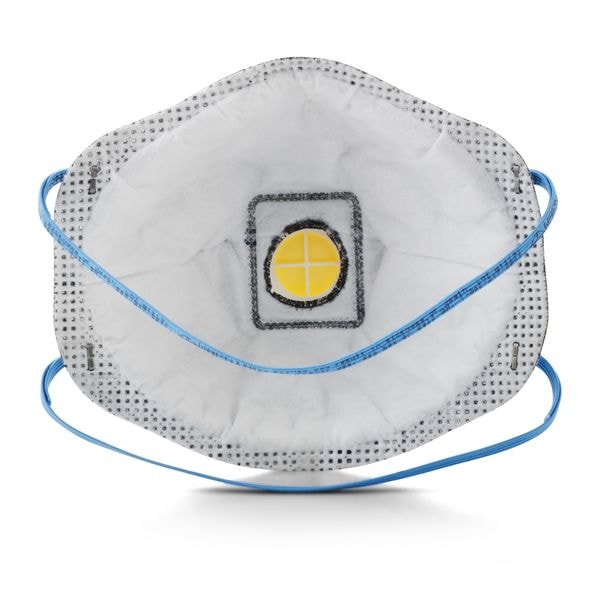 3M Disposable Respirator, Nuisance Acid Gas, P95, Molded, Dual, Non-Adjustable, Metal Nose Clip, M - 8576