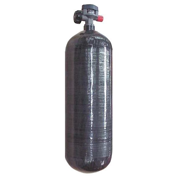 Air Systems Intl SCBA Cylinder, Carbon Fiber, 4500 psi, Gray - AC-87
