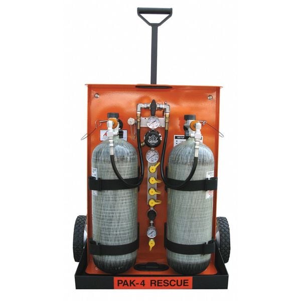 Air Systems Intl SCBA Cylinder, Carbon Fiber, 4500 psi, Gray - AC-87